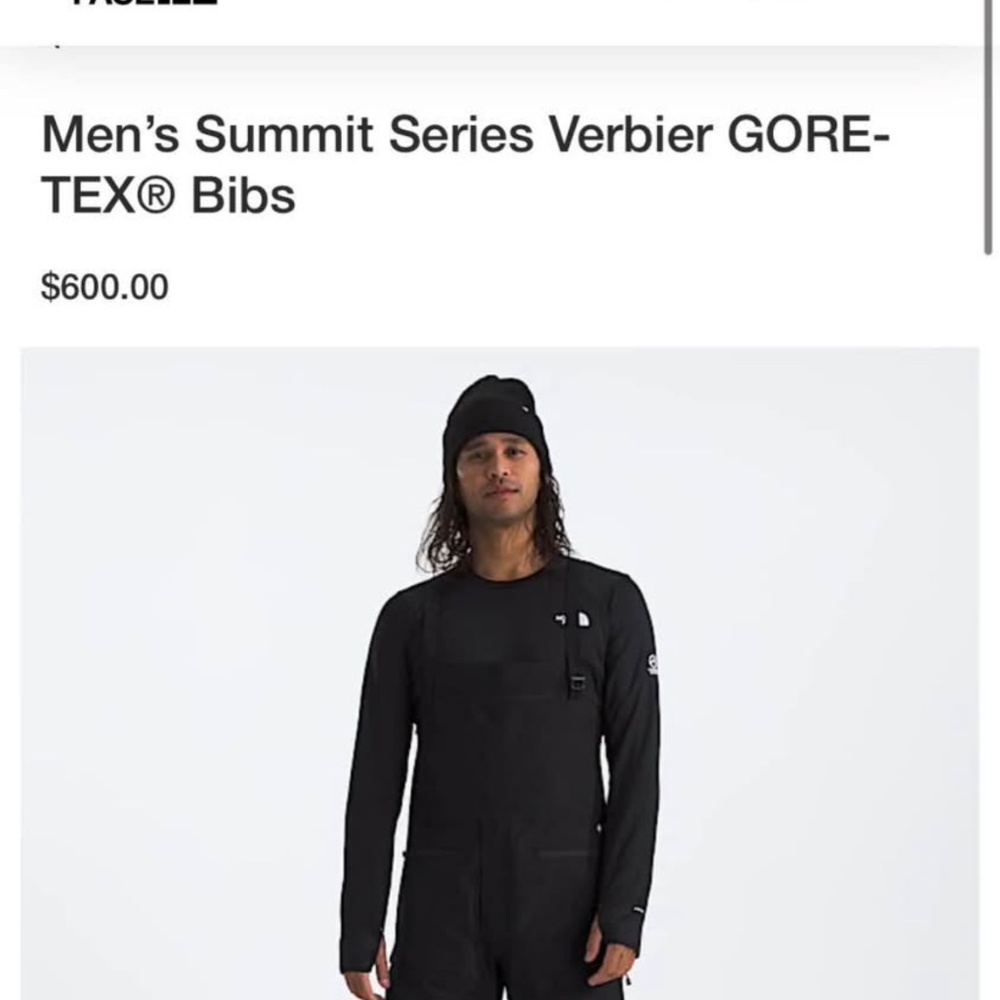 Men’s NorthFace bib